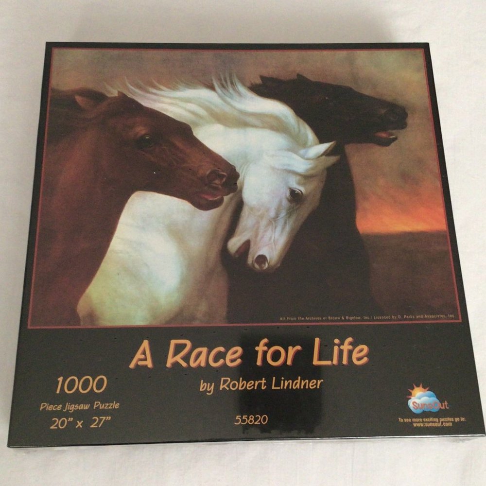 SunsOut - Robert Lindner 1000 Piece Horse puzzle NWT